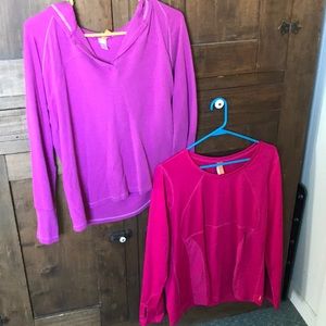 Set of two Lucy brand athletic tops